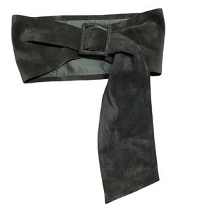 Vintage MaxMara Brown Suede Belt Extra Wide Sz Small